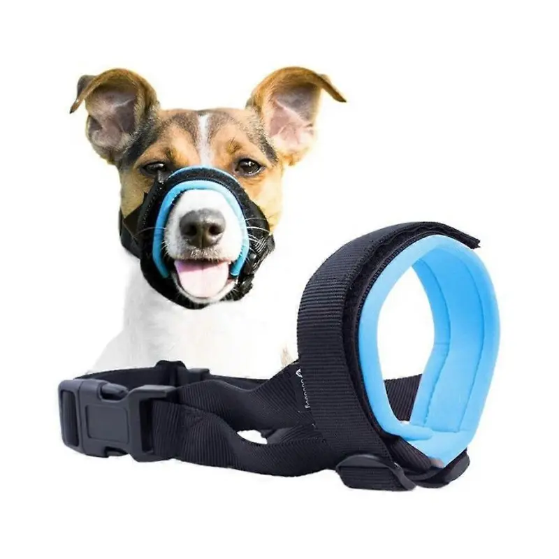 Furtalk Blue (As Show, One ) Muzzle For Dogs - Safe Biting Prevention & Training Aid Small