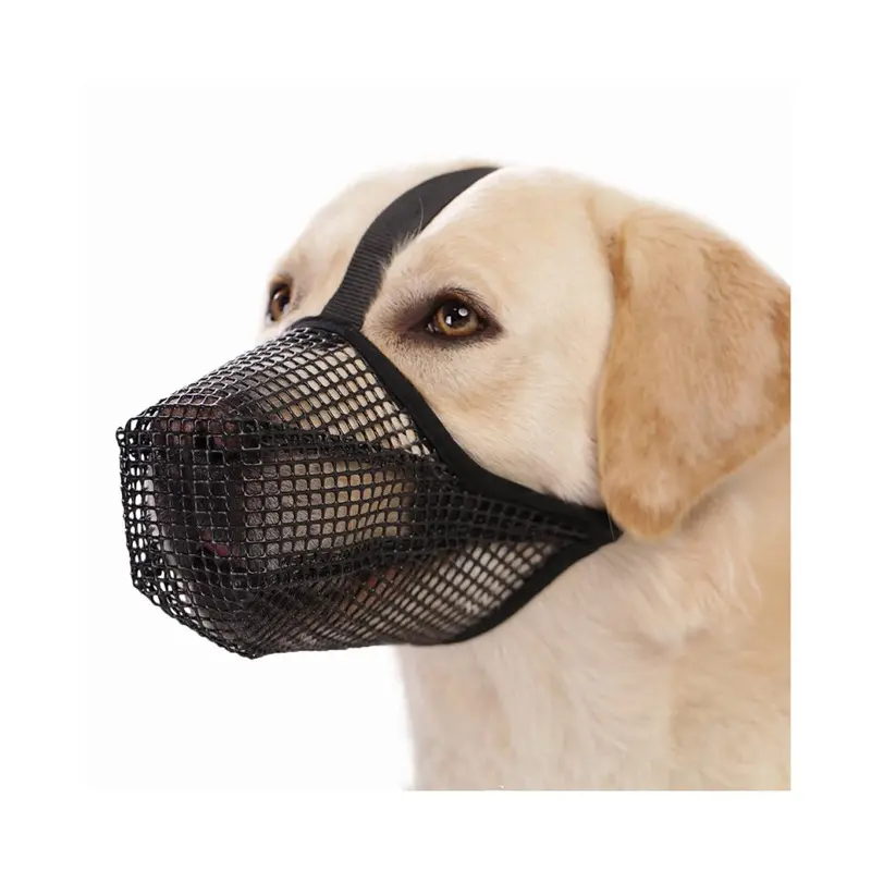 Zeuxo Mesh Dog Leash With Adjustable Muzzle, Suitable For All Dog Breeds, Small