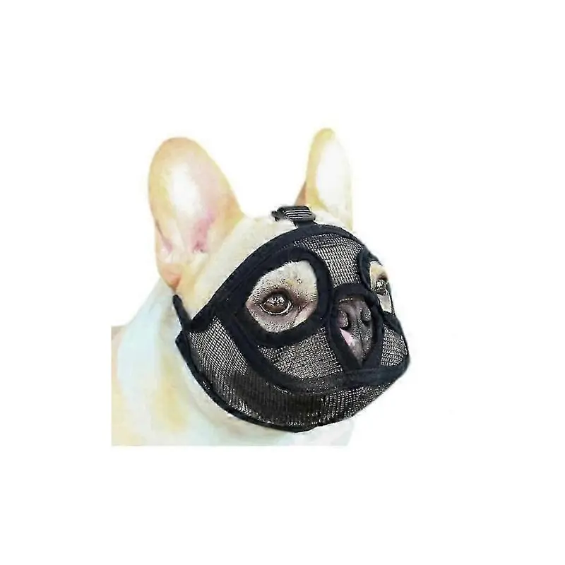 Kikidex (As Show, One ) Adjustable Bulldog Muzzle Stop Bite Chew Bark Medium