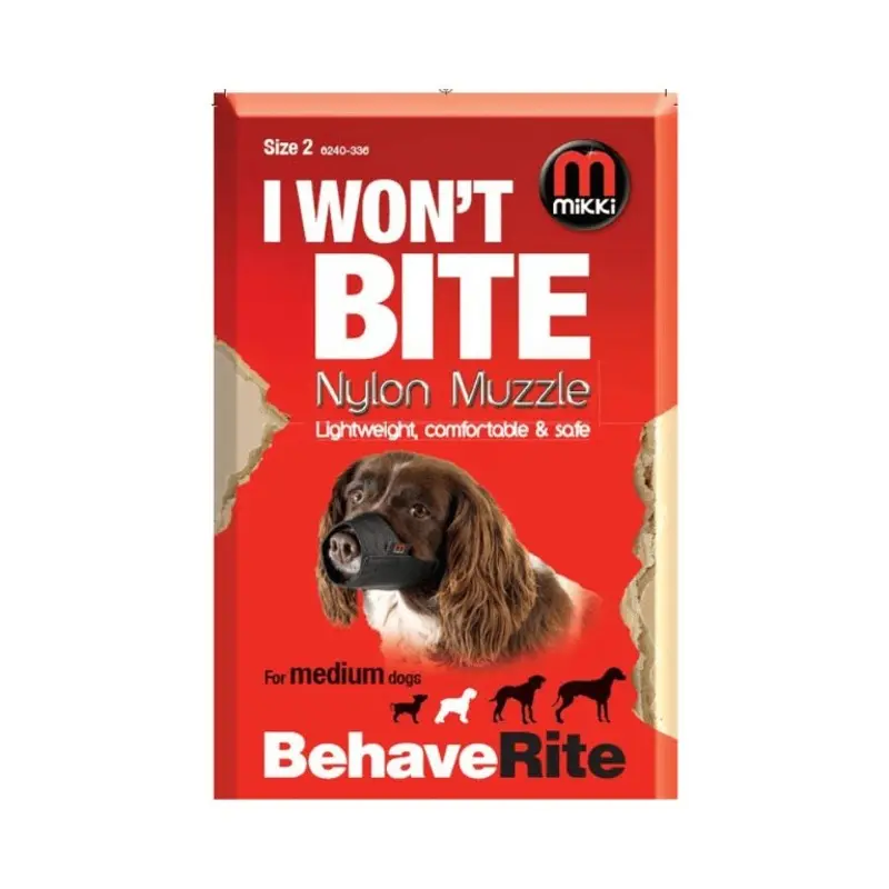 Mikki I Wont Bite Muzzle | : Size2 Size 1