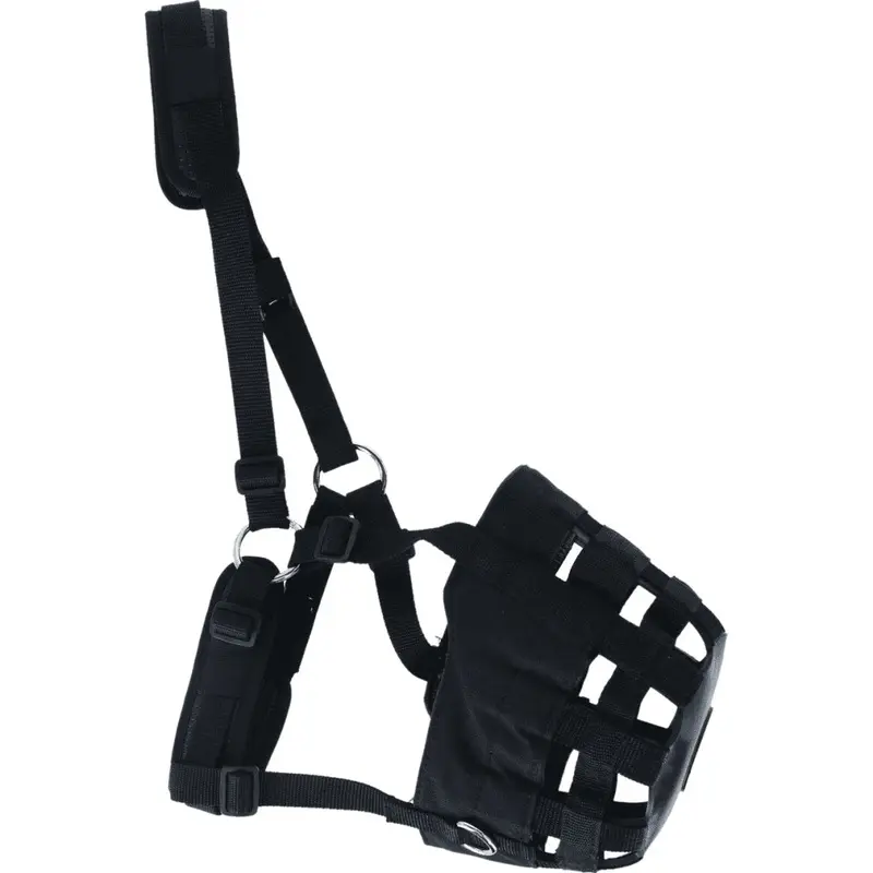 Shires Black (X Full, ) Comfort Horse Grazing Muzzle