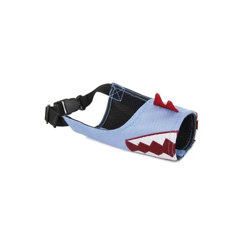 Petpurifiers Blue Fumigation Adjustable Designer Dog Muzzle, - Medium