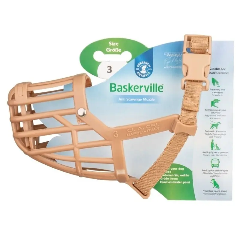 Baskerville Brown ( ) Muzzle Size 3