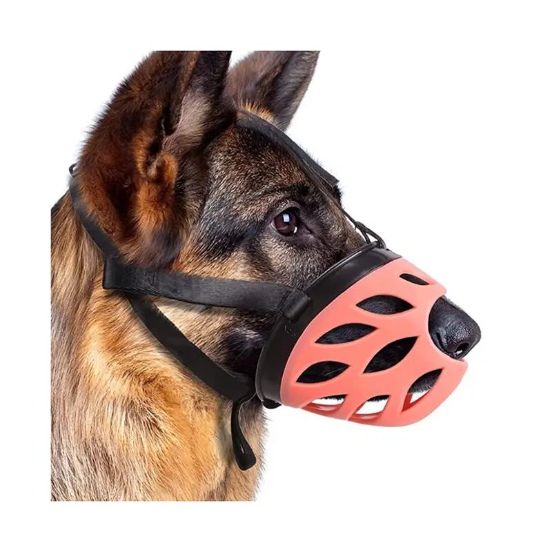 Zeuxo Dog Muzzle, Breathable Basket Type Anti-Bite And Anti-Bark Muzzle - Large