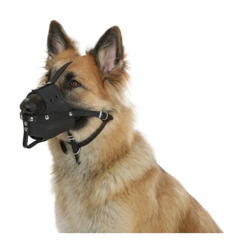 Kerbl Noir Leather Dog Muzzle