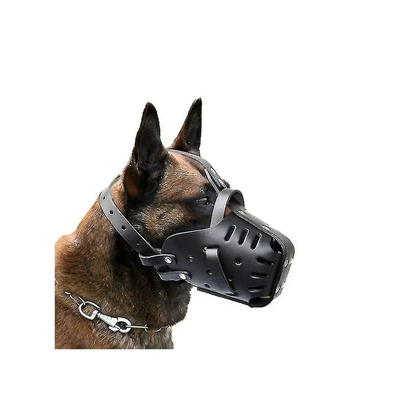 New (, L) Dog Muzzle, Breathable Basket Muzzles For, And Dogs Black Small