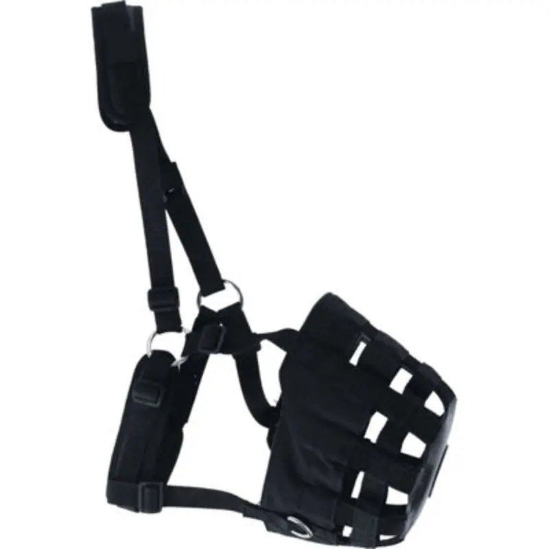 B&Q Black Shires Comfort Horse Grazing Muzzle (Pony)