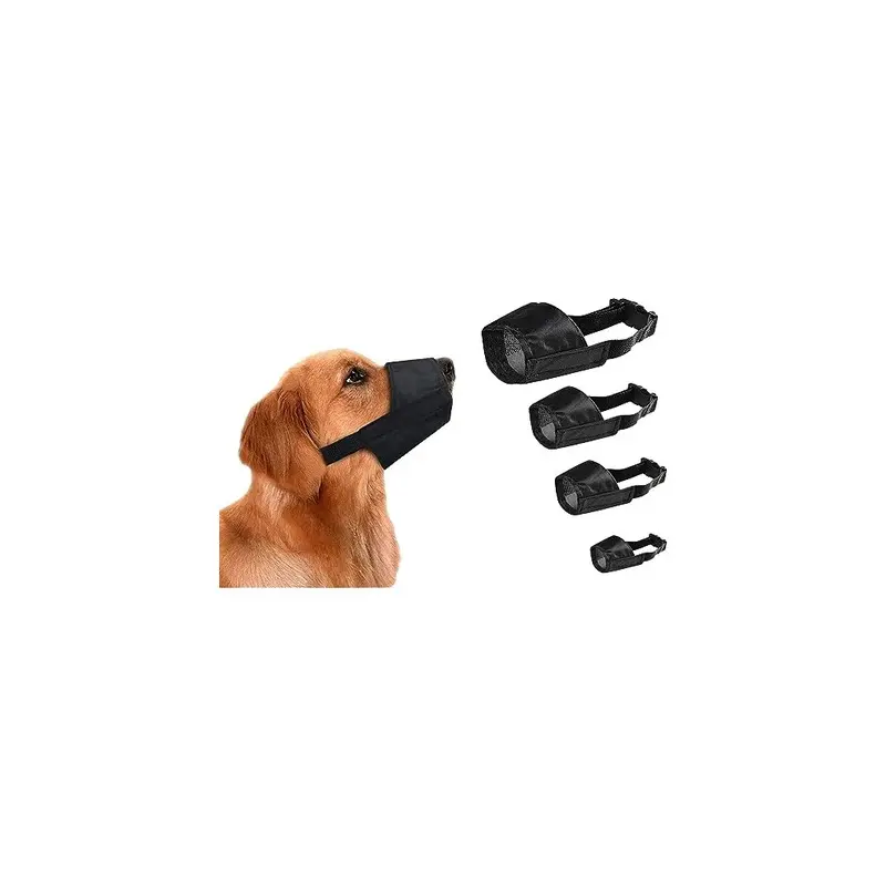 Pet Touch Dog Safety Muzzle Biting Barking Chewing Control Adjustable Nylon To Small