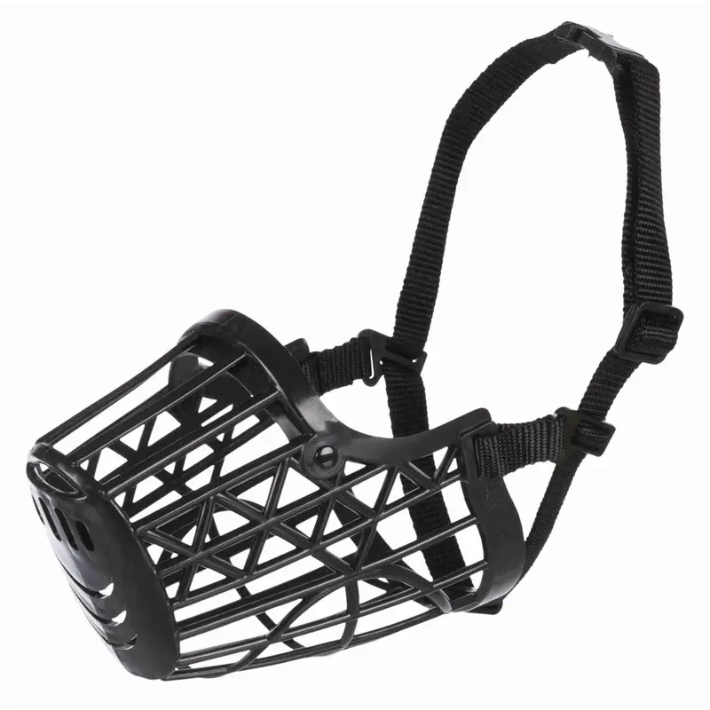 Trixie Muzzle Plastic For Dogs - Black Medium