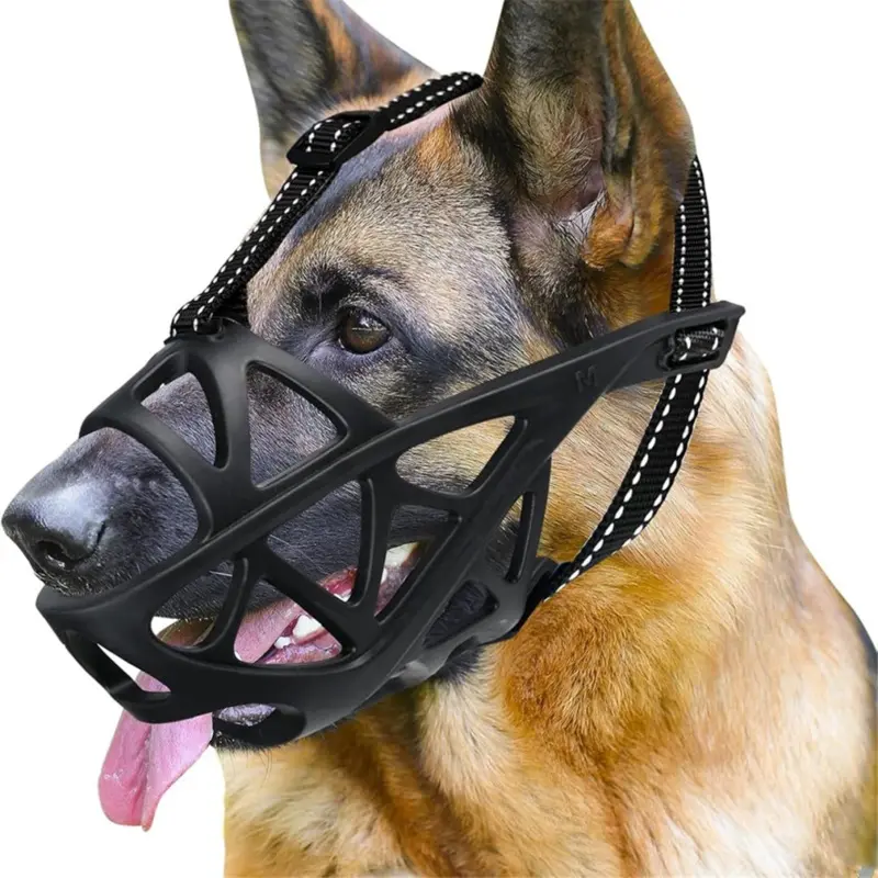 MerkkitN Dog Muzzle, Basket Muzzle For Biting Medium