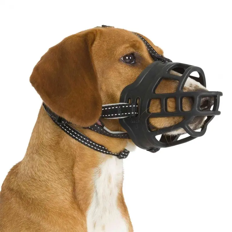 Trixie Muzzle Flex Rubber For Dogs - Black Large