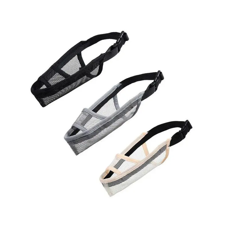 Deyaah Adjustable Pet Dog Mask Mouth Muzzle Anti Barking Bite Stop Chewing Medium