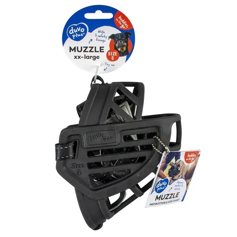 Duvoplus Noir Rubber Dog Muzzle