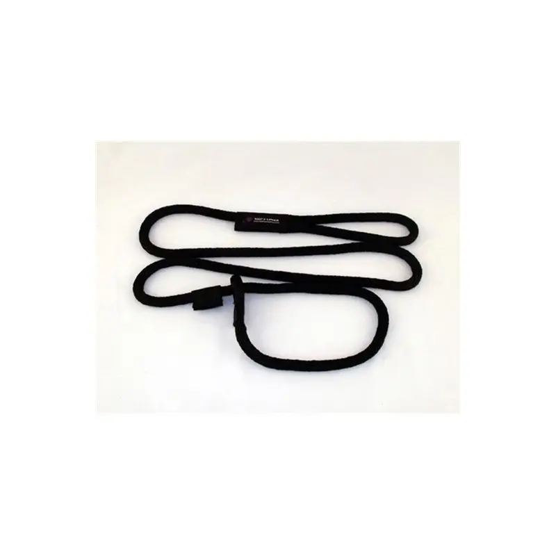 Soft Lines Black Dog Slip Leash 0.5 In. Diameter By 10 Ft. 0.5In