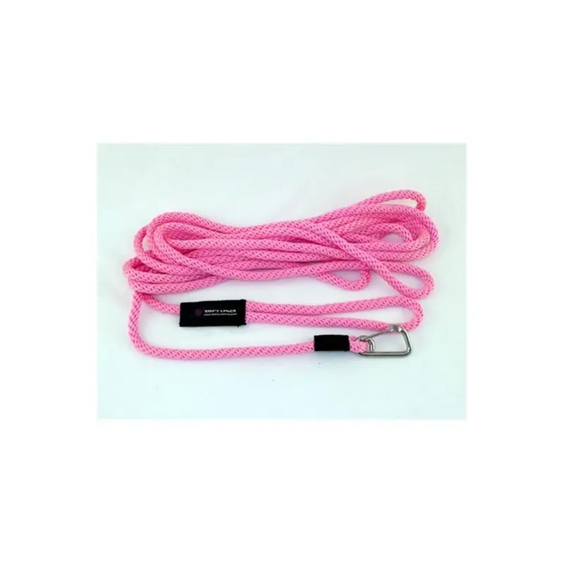 Soft Lines Pink Floating Dog Swim Snap Leashes 0.5 In. Diameter By 40 Ft. - Hot 0.5In