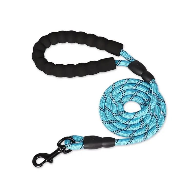 Blue (5Ft-, 5Ft?1.5M?) 5Ft Reflective Dog Leash Rope Pet Leashes For Big Dog Small