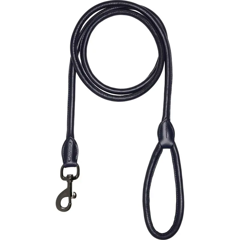 Catago Bleu Round Leather Lead Rope Large