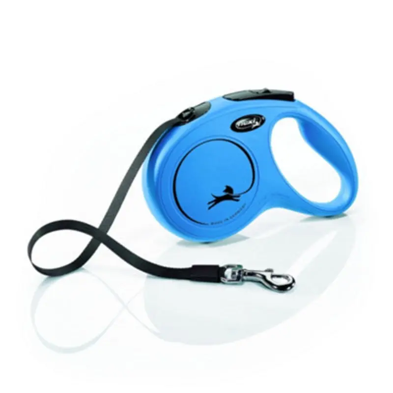 Flexi New Classic Tape Retractable Medium 5M Dog Leash/Lead 1-25Kg Blue