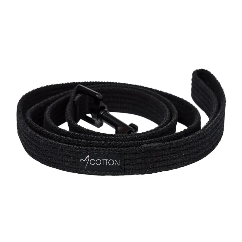 Gorpets Gor Cotton Dog Leash Medium Black 2 x 140 cm