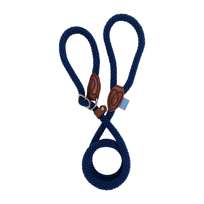 Hemmo & Co Unisex Blue Hemmo And Co Thin Rope Slip Lead - Navy