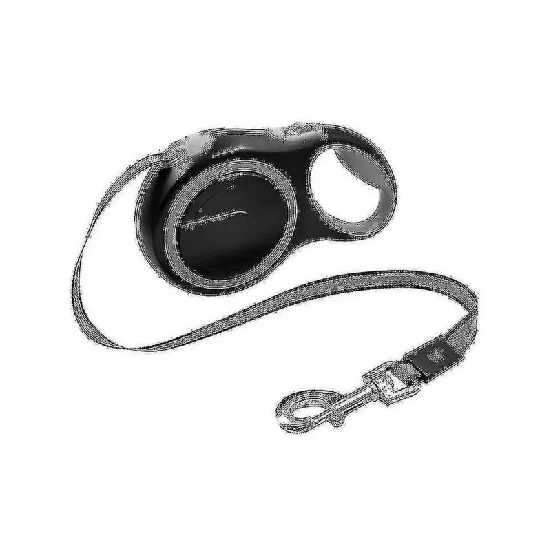 Kikidex Gray (5M - 20Kg, ) Nylon Automatic Extending Pet Leash For Dogs Large