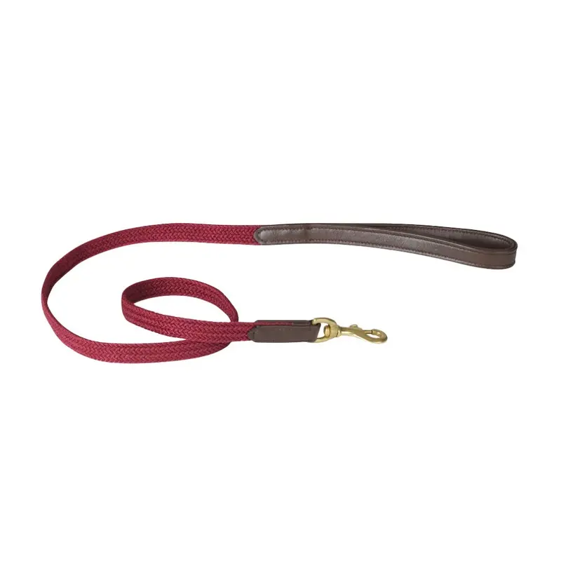 New Weatherbeeta (M, /Maroon) Plaited Leather Dog Lead Brown