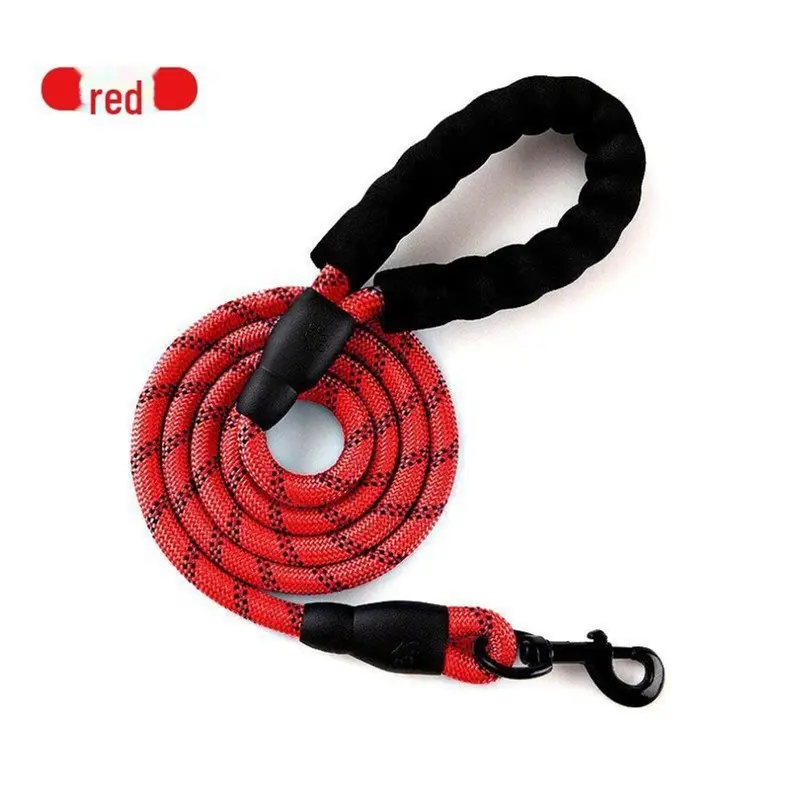 Red (, 1.2Cm Width, 1.5M Length) Reflective Nylon Rope Dog Leash For And Breeds Medium