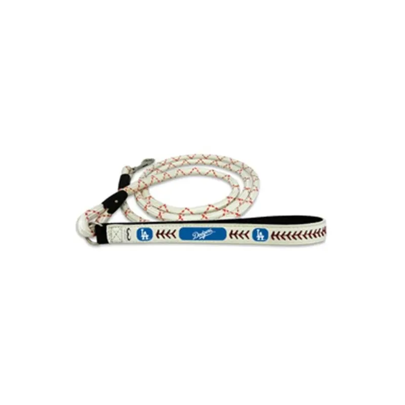 Signed And Sealed Los Angeles Dodgers Pet Leash Leather Chain Baseball Medium