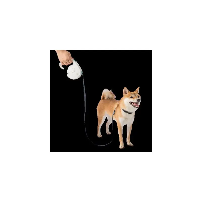 New Greenzech Pet Telescopic Traction Rope Security Lock Tensile Travel Leash Black