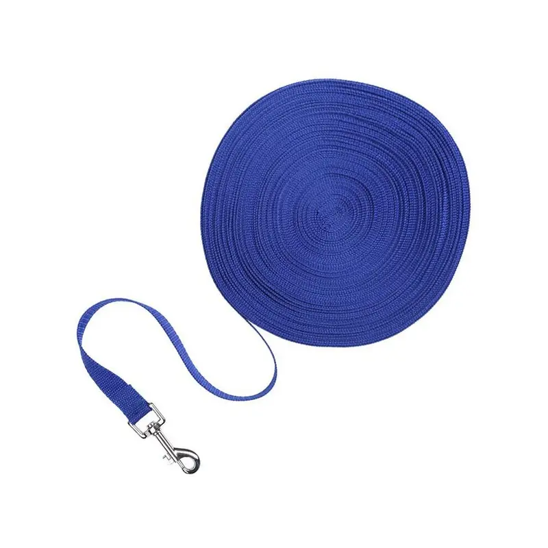 Blue (, 9M?30Ft?) Dog Leash Obedience Recall Foot Feet Training Lead 6/15/20/30/50/100 Ft