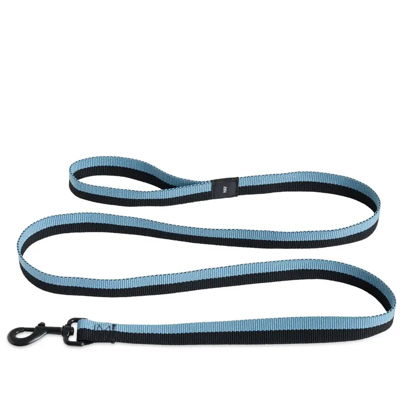 Hay Unisex Blue/Black Flat Dog Leash