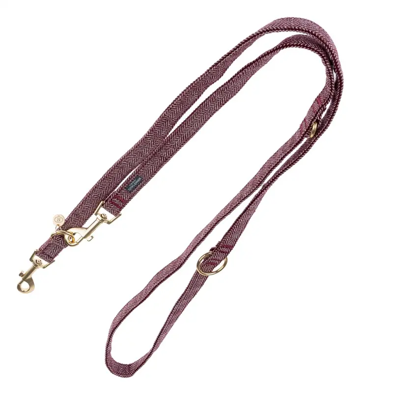 Nomad Tales Calma Harness - Burgundy - Matching Lead: 200 Cm Long, 20 Mm Wide