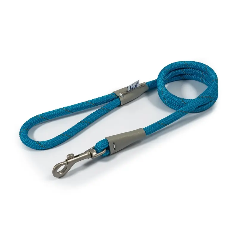 Ancol Viva Rope Dog Lead - X 107Cm Blue 1.0Cm
