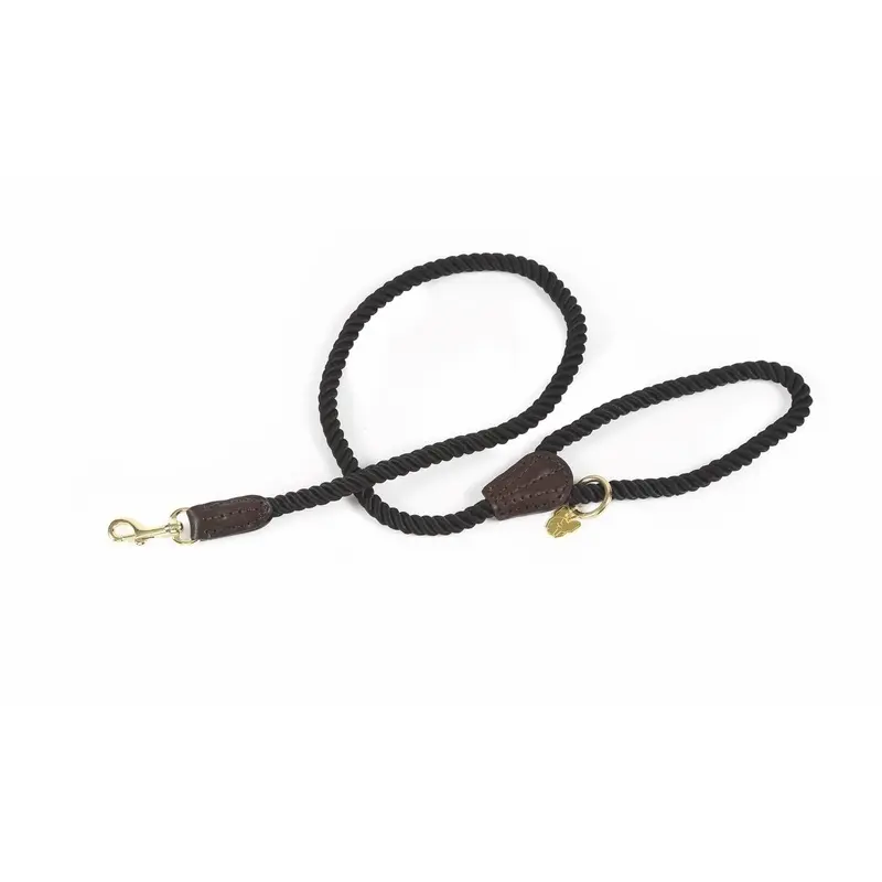 Digby And Fox Rope Dog Lead - One Black 110Cm