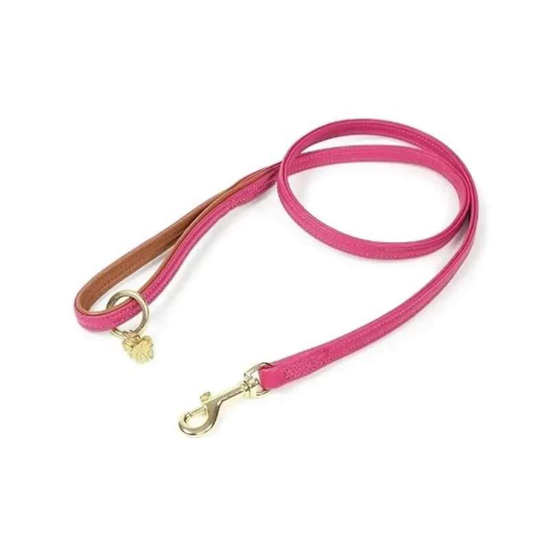 Digby & Fox Unisex Pink Digby And Fox Padded Leather Dog Lead 1.2M