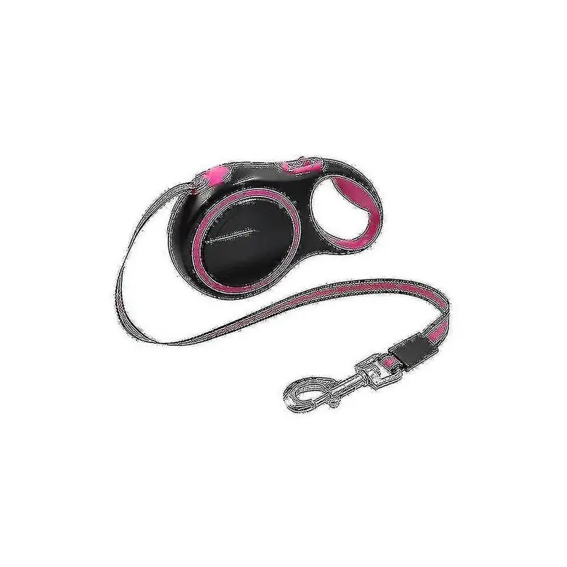 Kikidex (5M - 20Kg, Rose) Nylon Automatic Extending Pet Leash For Dogs Large