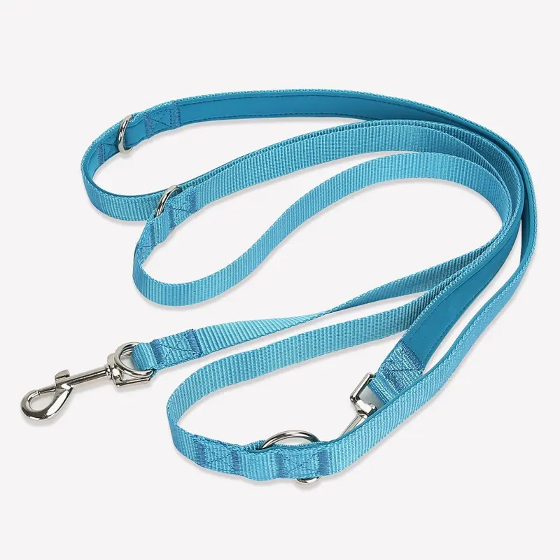 Black Hands Free Dog Leash, 8Ft Nylon Double Leash For Dogs Small
