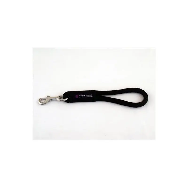 Soft Lines Black P10801 Dog Snap Leash 0.5 In. Diameter By 1 Ft. 0.5In
