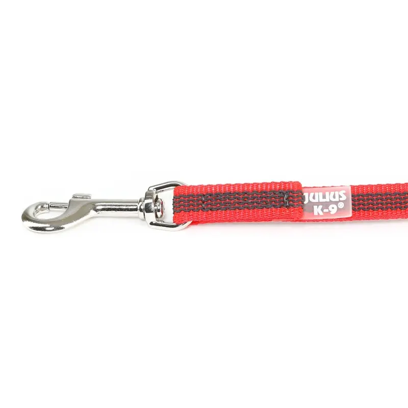 Color & Gray Super-Grip Leash with Handle, 14 mm x 2 m, Red-Gray
