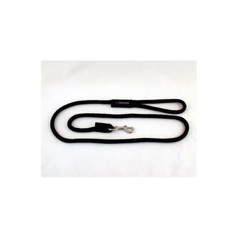 Soft Lines Black Dog Snap Leash 0.5 In. Diameter By 6 Ft. 0.5In