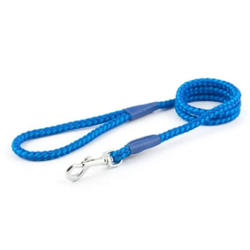 Ancol Heritage Nylon Rope Lead 2 Tone 1.07M X12mm Sz 4-8 Blue