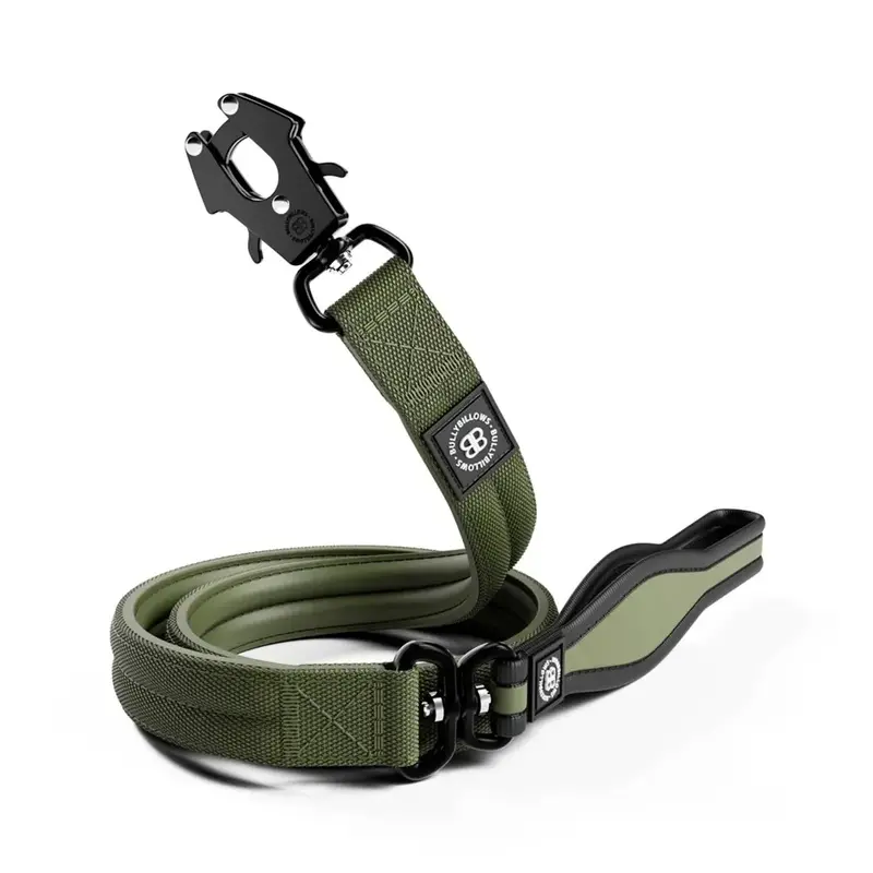 Bullybillows Unisex Green Mini Combat Lead - Khaki 1.2M