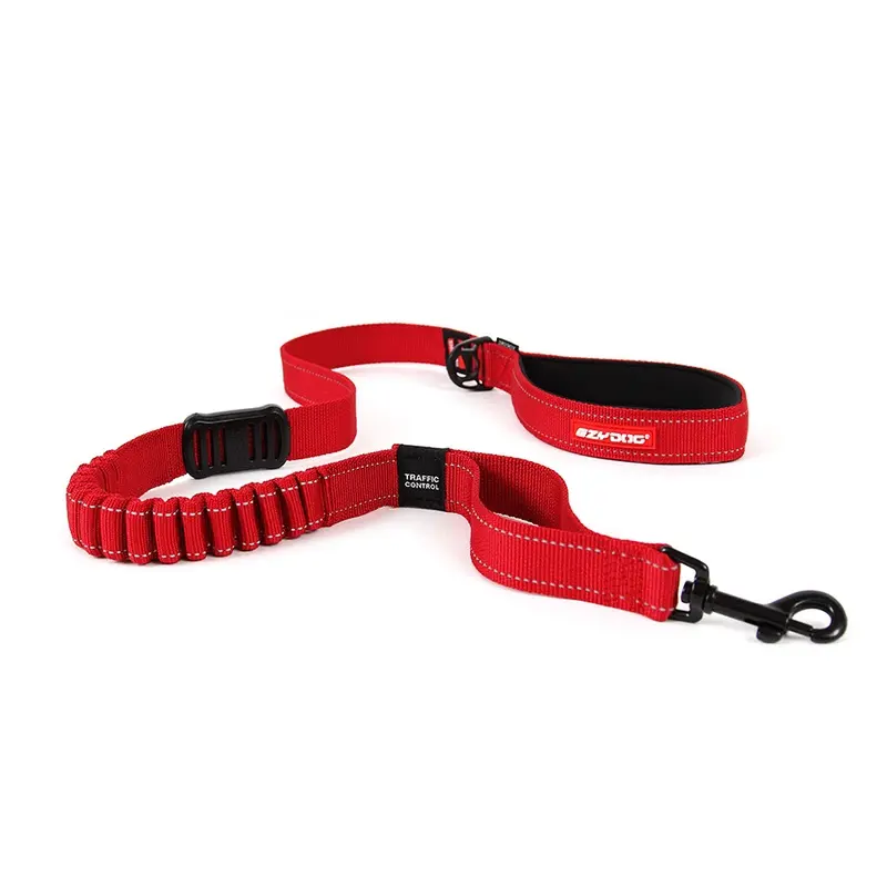 Ezydog Zeroshock Dog Lead Red 120Cm