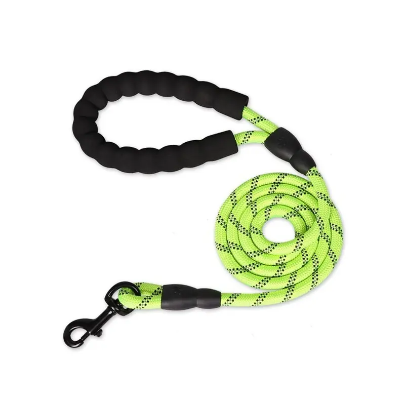 Green (5Ft-, 5Ft?1.5M?) 5Ft Reflective Dog Leash Rope Pet Leashes For Big Dog Small
