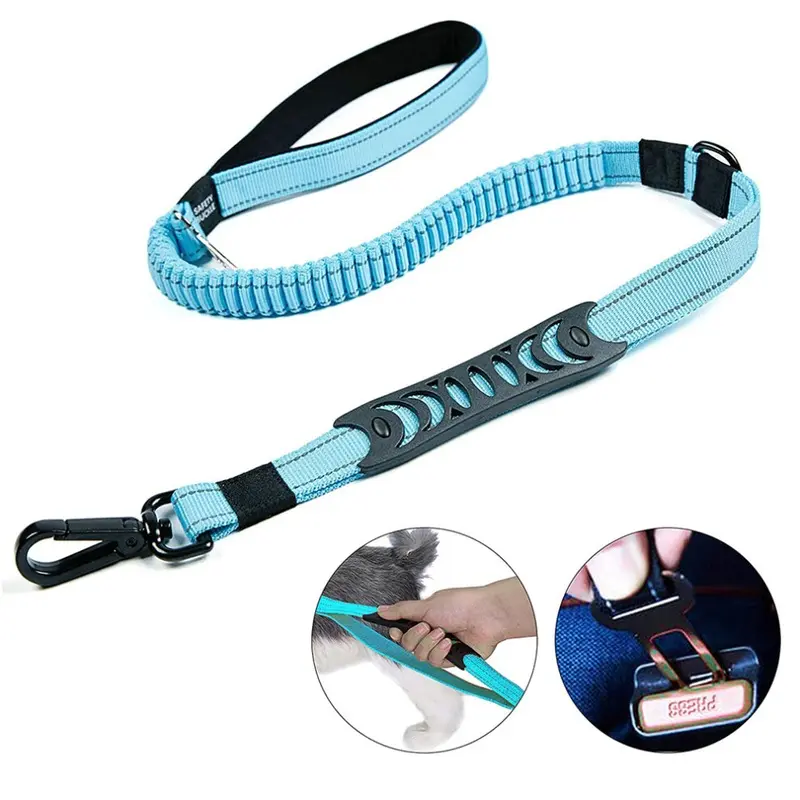 Leash Blue Dog For Dogs Up To 40Kg, Reflective Dog Training Large