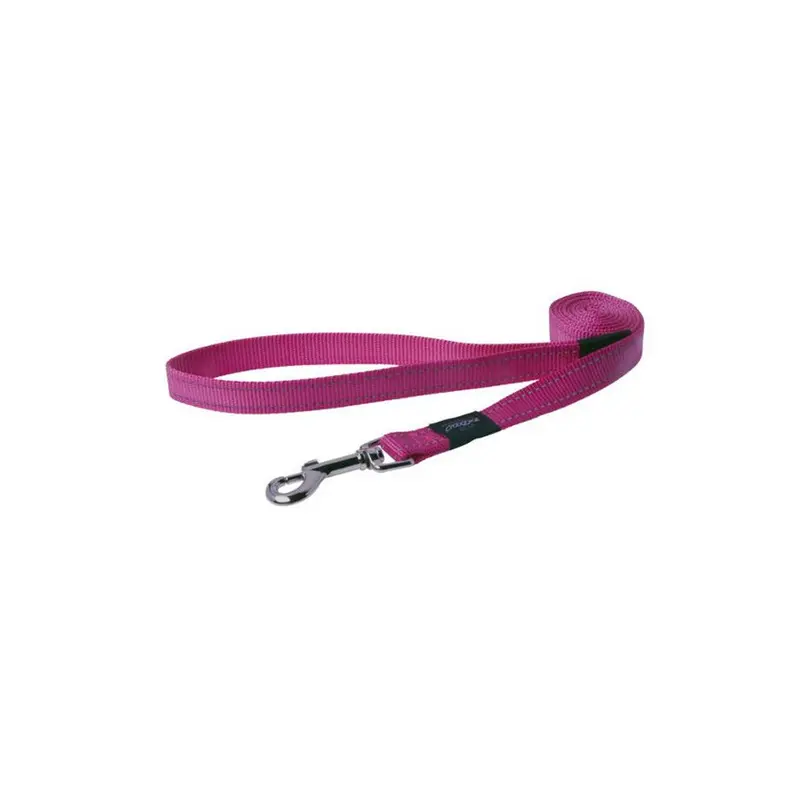Rogz Pink Utility Bright Reflective Durable Fixed Dog Lead,