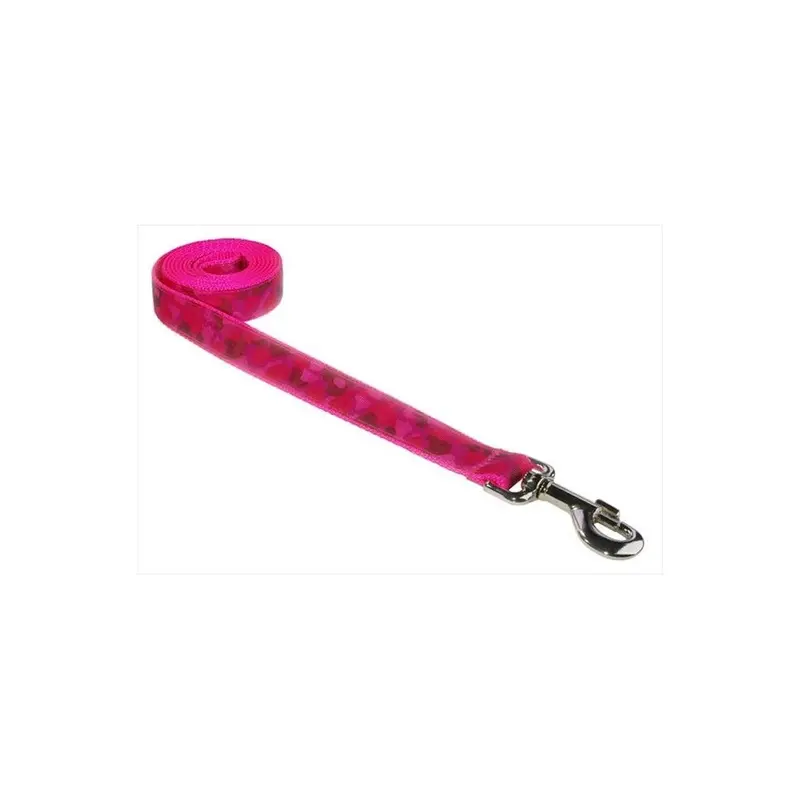 Sassy Dog Wear Pink Camouflage-2-L 4 Ft. Camouflage Dog Leash, - Small