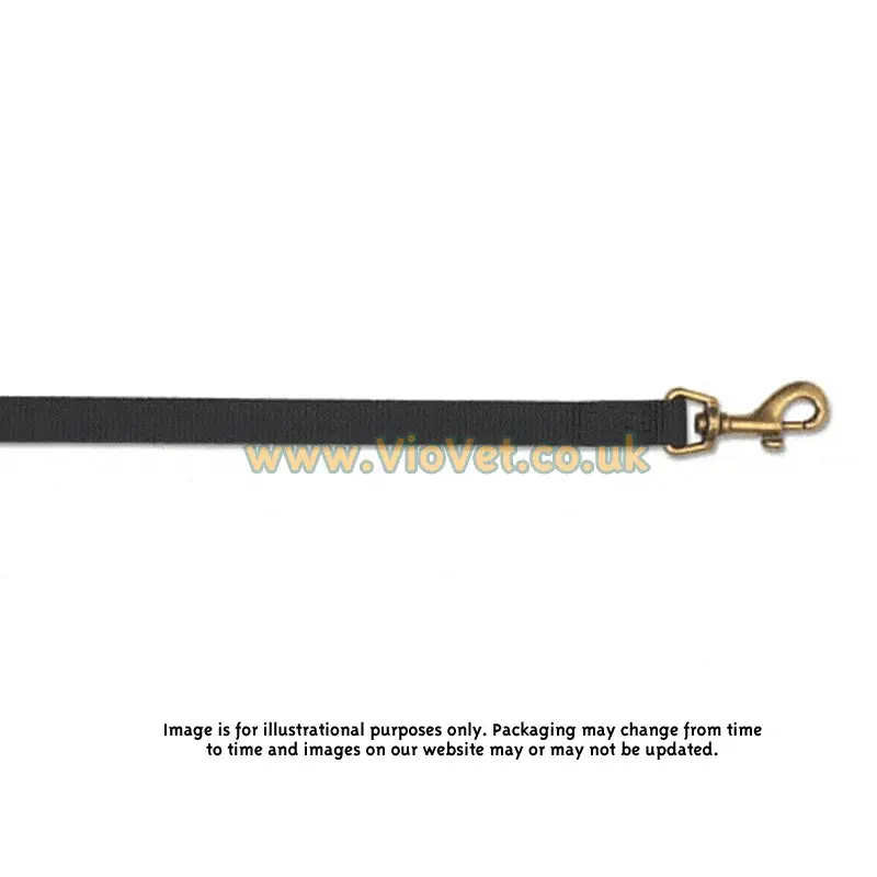 Ancol Nylon Dog Lead - 19Mm Black