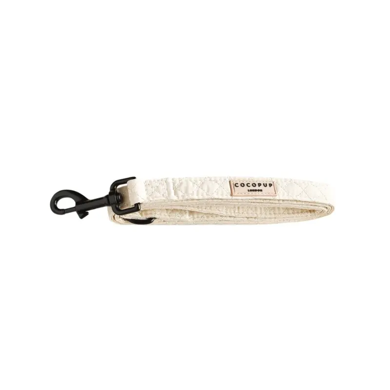 Cocopup Quilted Dog Lead Cream