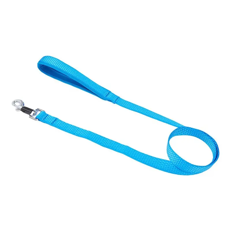 Pets At Home Design Woven Padded Dog Lead Blue Medium/Large